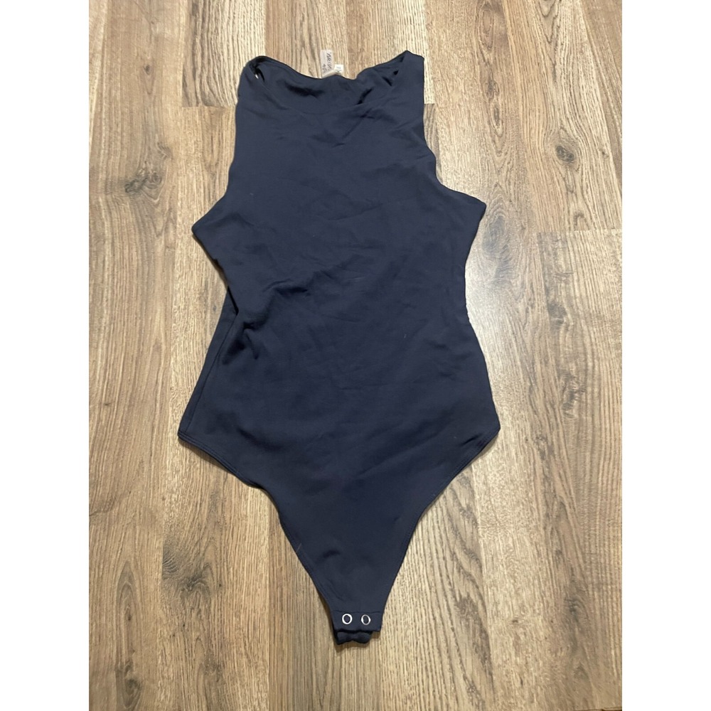 Second Skin Bodysuit, Women's Size Small, Black, Sleeveless, Tank Top